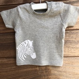 T-shirt korte mouwen BABY zebra