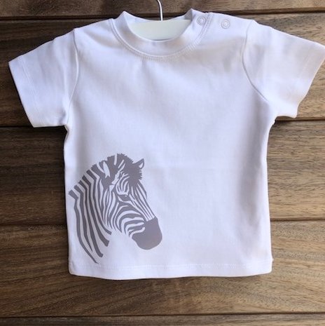 T-shirt korte mouwen BABY zebra